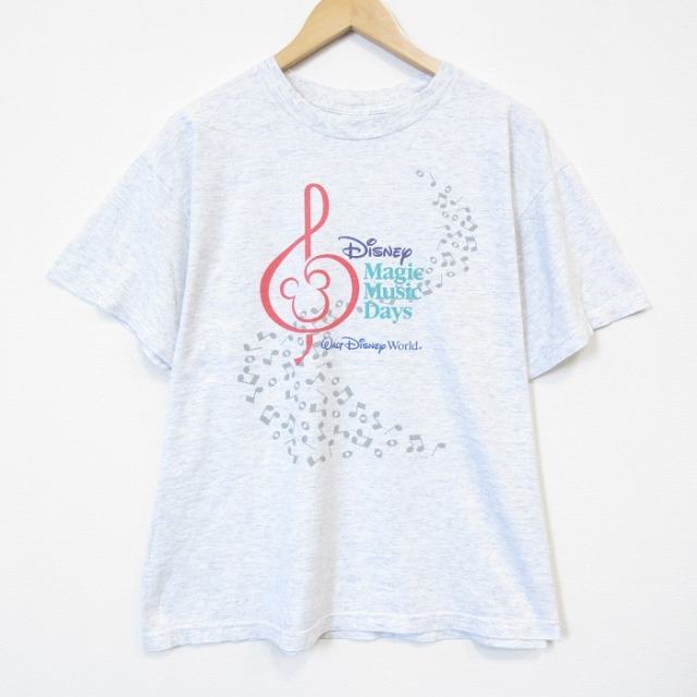 ディズニー 00s 半袖Tシャツ マジックミュージック グレー XL | 古着 26aug27