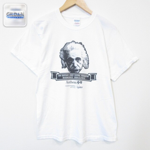 00s 半袖Tシャツ アインシュタイン ホワイト M | 古着 26aug27