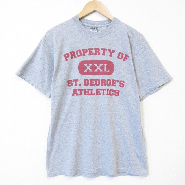 00s 半袖Tシャツ カレッジ グレー L | 古着 26aug27