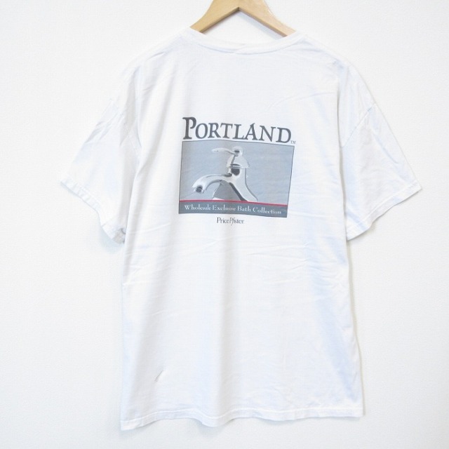 ヘインズ 00s 半袖Tシャツ 水道 ライトブルー XL | 古着 26aug27