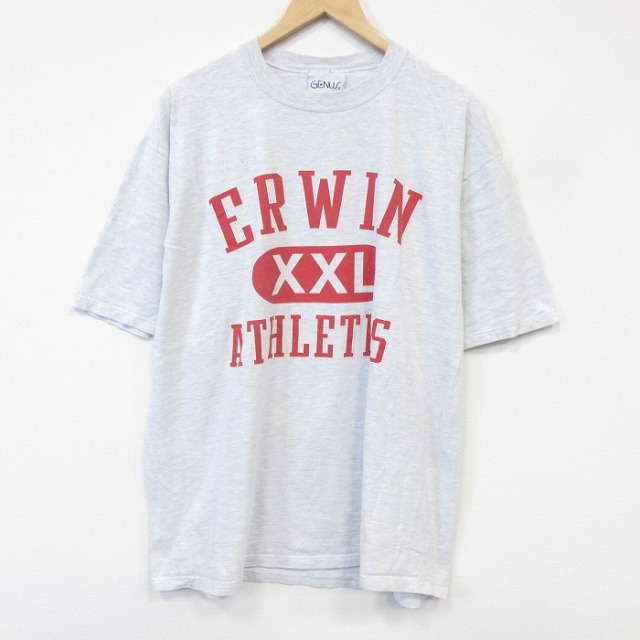 90s 半袖Tシャツ ERWIN 霜降りグレー メンズXL相当 | 古着