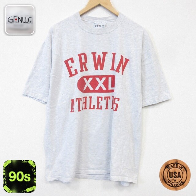 90s 半袖Tシャツ ERWIN 霜降りグレー メンズXL相当 | 古着