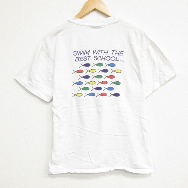 ヘインズ 90s 半袖Tシャツ スクール ホワイト メンズL相当 | 古着