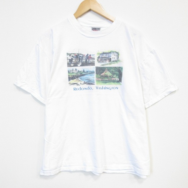 オニータ 90s 半袖Tシャツ ワシントン ホワイト メンズXL相当 | 古着