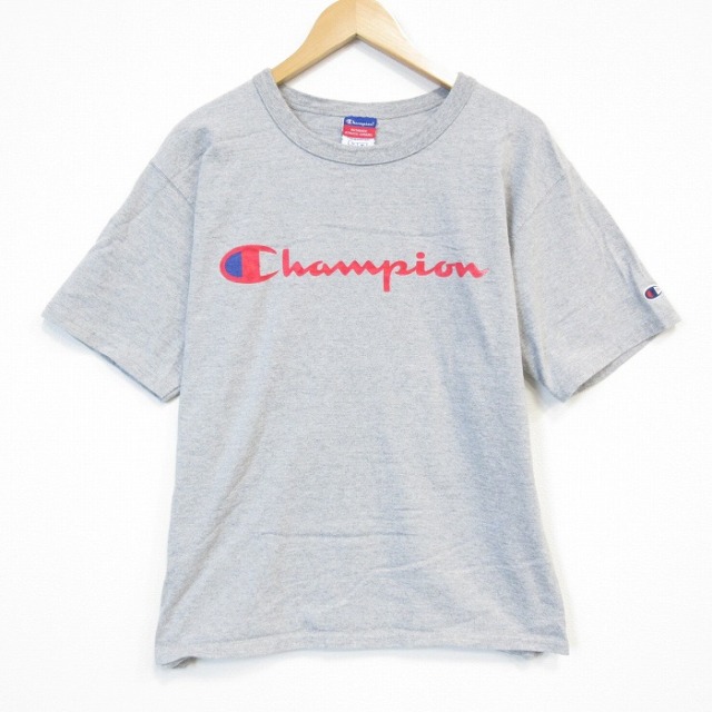 チャンピオン 00s 半袖Tシャツ ビッグロゴ グレー メンズL相当 | 古着