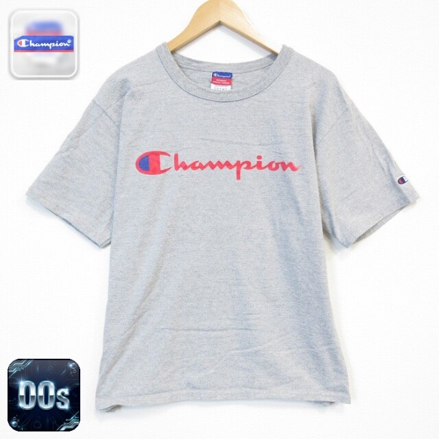 チャンピオン 00s 半袖Tシャツ ビッグロゴ グレー メンズL相当 | 古着