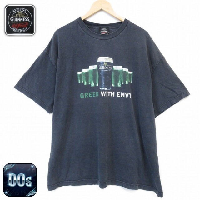 ギネスビール 00s 半袖Tシャツ ギネスビールプリント ブラック メンズXL相当 | 古着