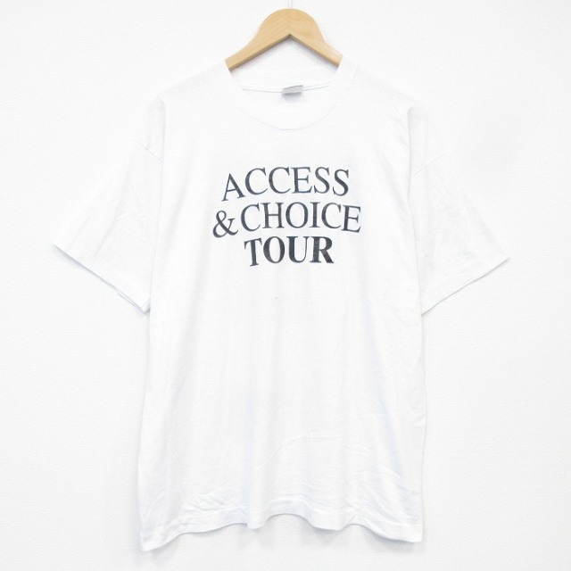 フルーツオブザルーム 90s 半袖Tシャツ ACCESS ホワイト メンズXL相当 | 古着