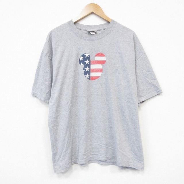 00s 半袖Tシャツ ディズニー グレー メンズXL相当 | 古着