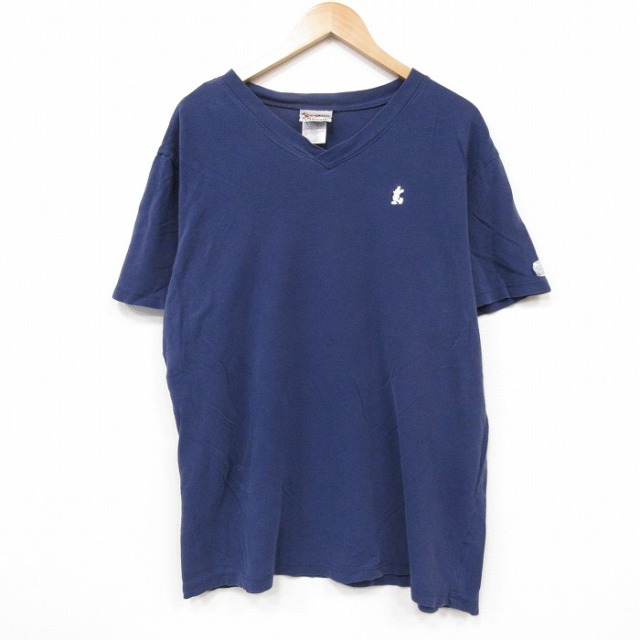 00s 半袖Tシャツ ディズニー ミッキー ネイビー メンズXL相当 | 古着