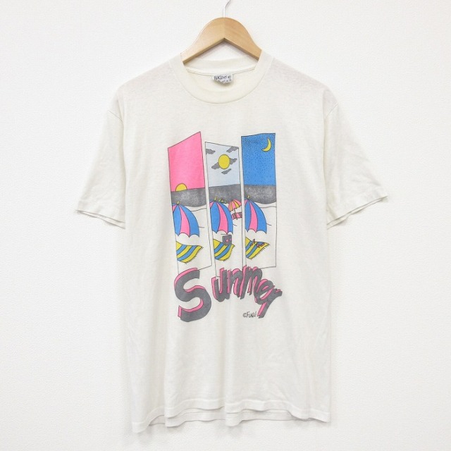 90s 半袖Tシャツ サマー ホワイト メンズM相当 | 古着