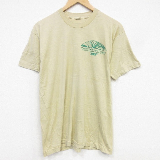 スクリーンスターズ 80s 半袖Tシャツ ボーイスカウト ベージュ メンズM相当 | 古着