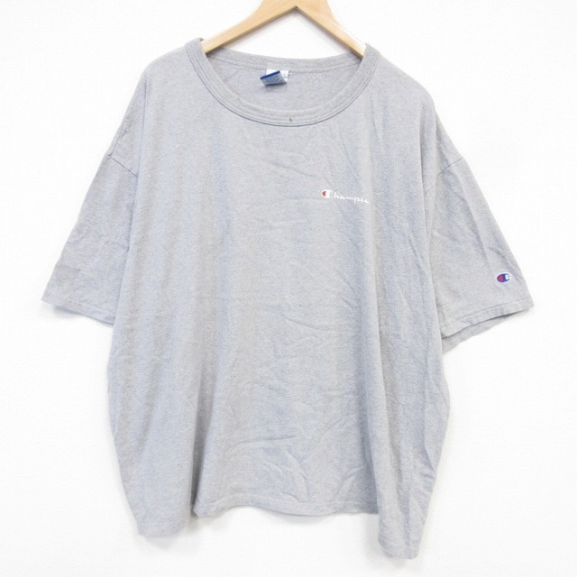 チャンピオン 90s 半袖Tシャツ ワンポイントロゴ グレー メンズXL相当 | 古着