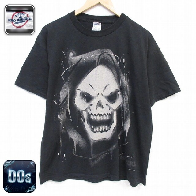 00s 半袖Tシャツ マスターズオブユニバース ブラック メンズXL相当 | 古着