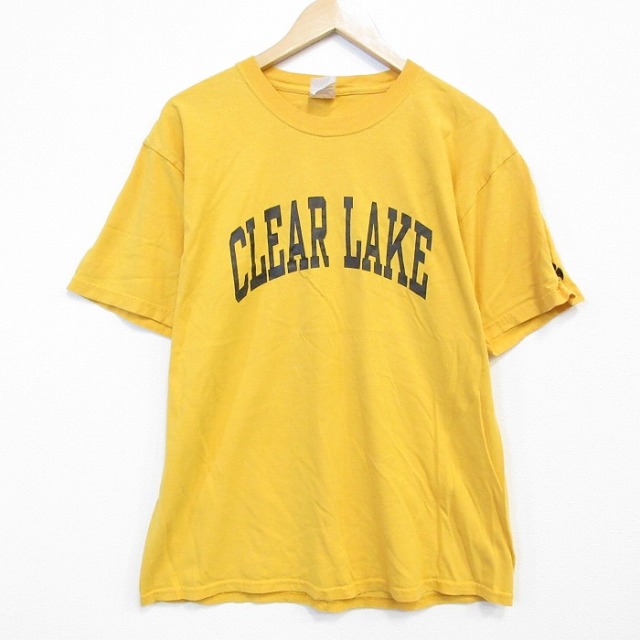 00s 半袖Tシャツ CLEAR イエロー メンズL相当 | 古着