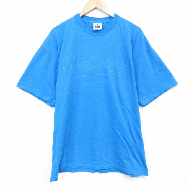 リー 90s 半袖Tシャツ サンディエゴ ライトブルー メンズXL相当 | 古着