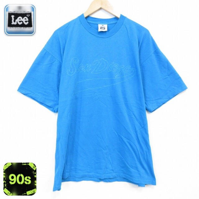 リー 90s 半袖Tシャツ サンディエゴ ライトブルー メンズXL相当 | 古着