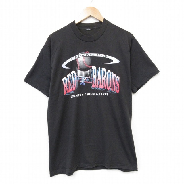 00s 半袖Tシャツ レッドバロン ブラック メンズM相当 | 古着