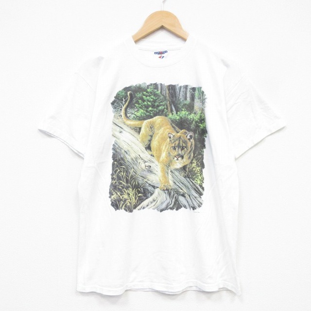ピューマ 90s 半袖Tシャツ ホワイト L | 古着 26aug28