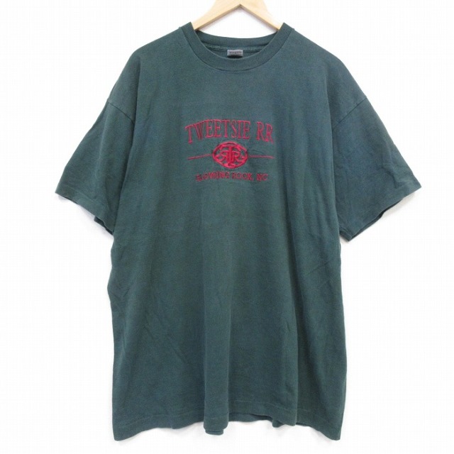 フルーツオブザルーム 90s 半袖Tシャツ TWEETSIE グリーン XL | 古着 26aug28