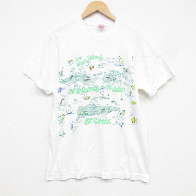 フルーツオブザルーム 90s 半袖Tシャツ セントトーマス島 ホワイト M | 古着 26aug28