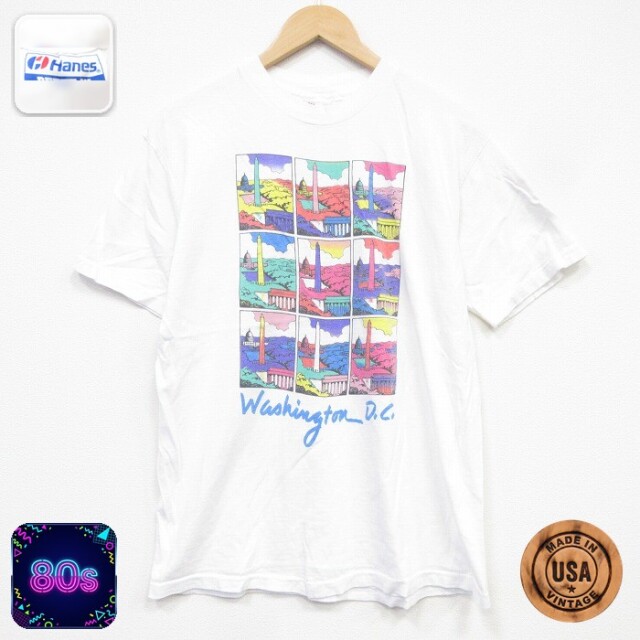 ヘインズ 80s 半袖Tシャツ ホワイト L | 古着 26aug28