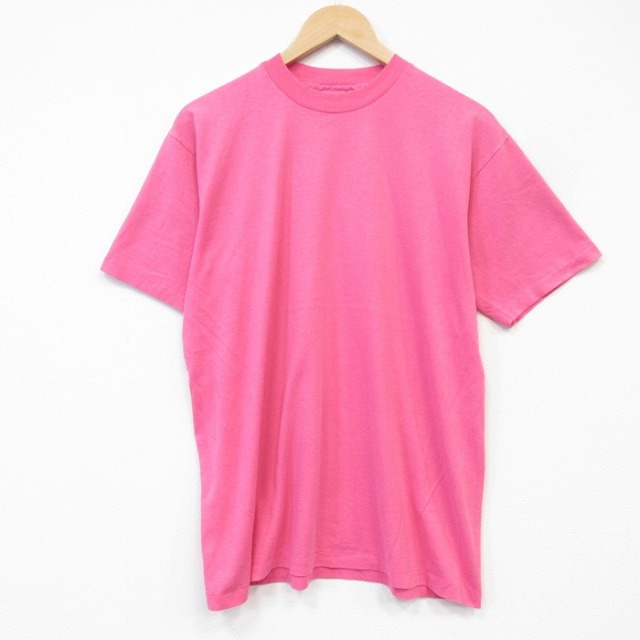 ヘインズ 80s 半袖Tシャツ ピンク L | 古着 26aug28
