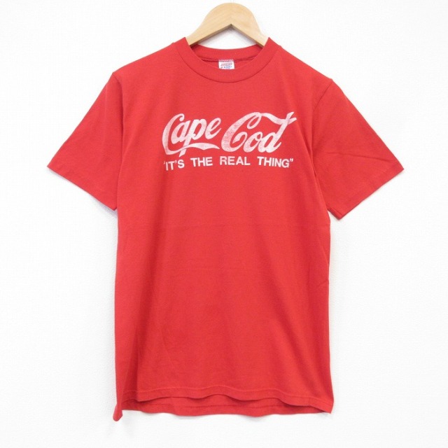 ジャージーズ 80s 半袖Tシャツ ケープコッド レッド M | 古着 26aug28
