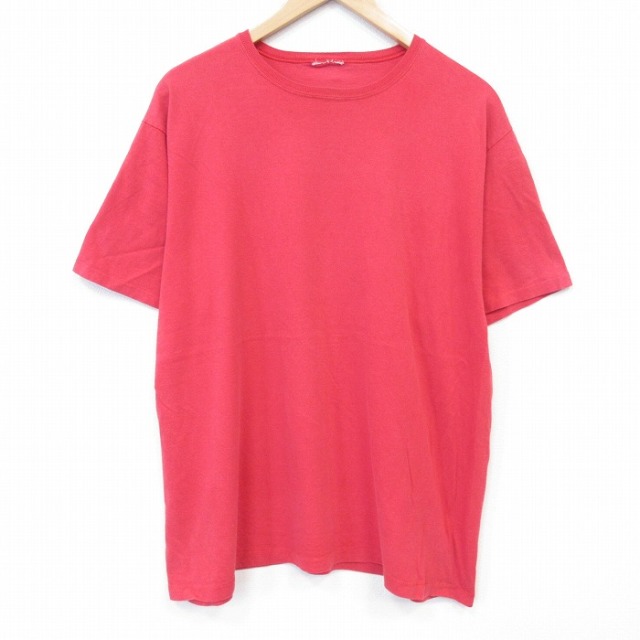 90s 半袖Tシャツ レッド メンズXL相当 | 古着