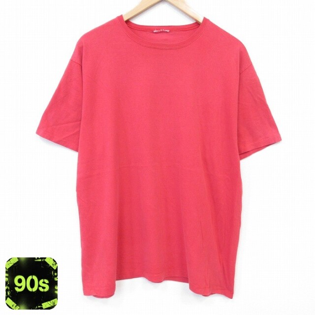 90s 半袖Tシャツ レッド メンズXL相当 | 古着