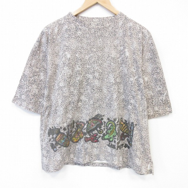 90s 半袖Tシャツ ジャスフェス ベージュ メンズXL相当 | 古着