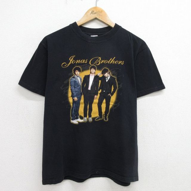 00s 半袖Tシャツ ジョナスブラザーズ ブラック M | 古着