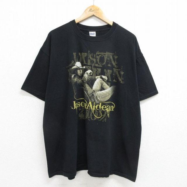00s 半袖Tシャツ ジェイソンアルディーン ブラック XL | 古着