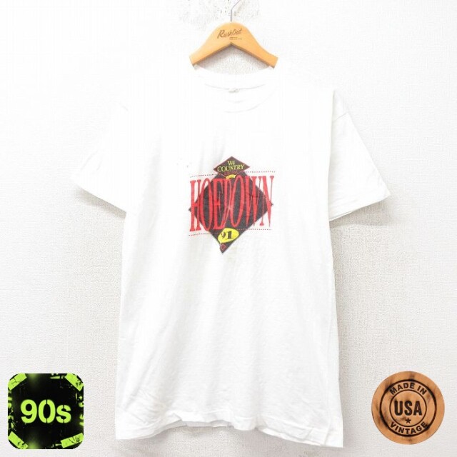 【50%OFF】フルーツオブザルーム 90s 半袖Tシャツ ロックバンド ホワイト L | 古着