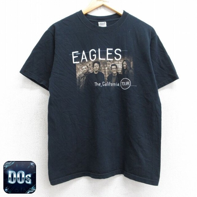 【50%OFF】00s 半袖Tシャツ イーグルスプリント ブラック M | 古着