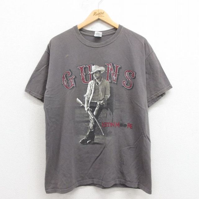 00s 半袖Tシャツ ジャスティンムーア グレー L | 古着