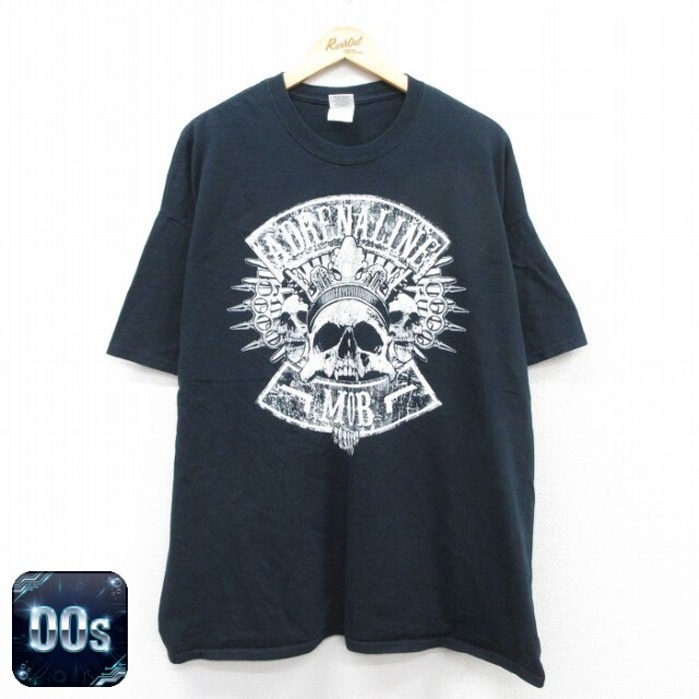 【50%OFF】00s 半袖Tシャツ アドレナリンモブプリント ブラック XL | 古着