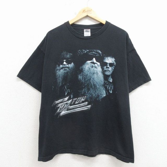 ZZトップ 00s 半袖Tシャツ ブラック メンズXL相当 | 古着