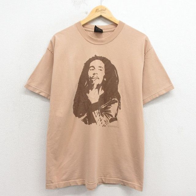 00s 半袖Tシャツ ボブマーリー ベージュ メンズL相当 | 古着