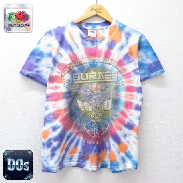 フルーツオブザルーム 00s 半袖Tシャツ ロックバンド ホワイトタイダイ メンズL相当 | 古着