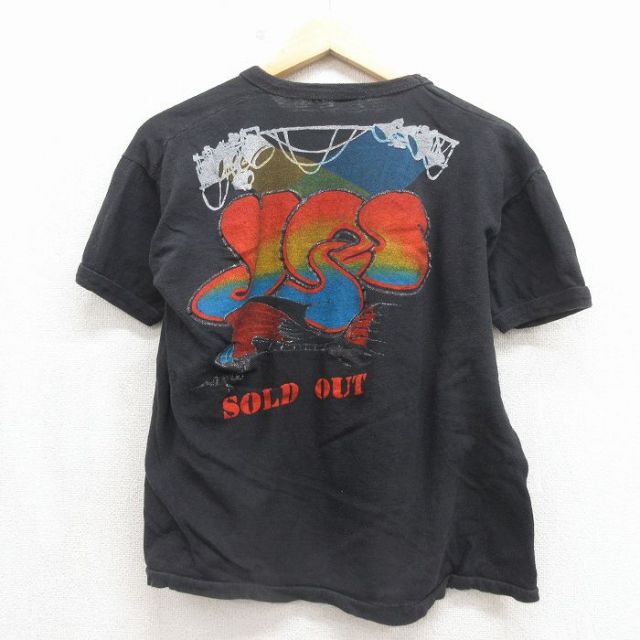 古着通販 L☆古着 半袖 ビンテージ ロック バンド Tシャツ メンズ 80