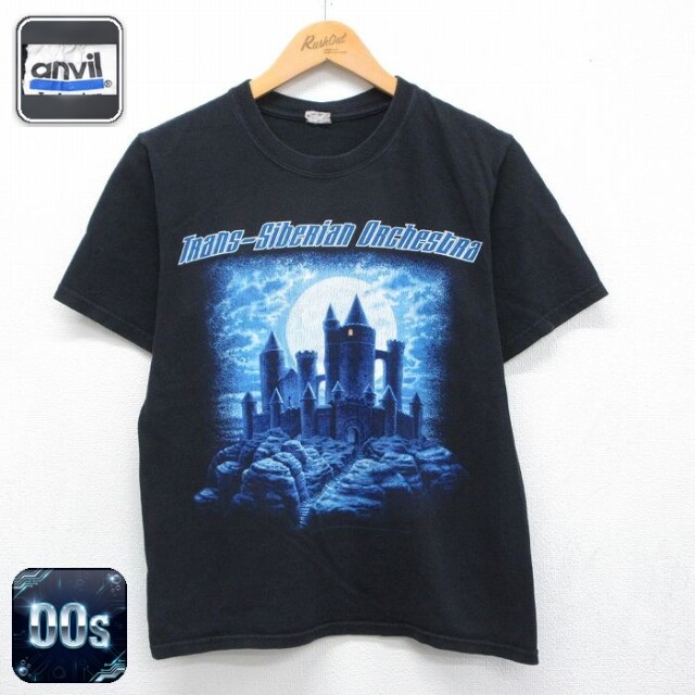 古着通販 M☆古着 半袖 ビンテージ ロック バンド Tシャツ メンズ 00