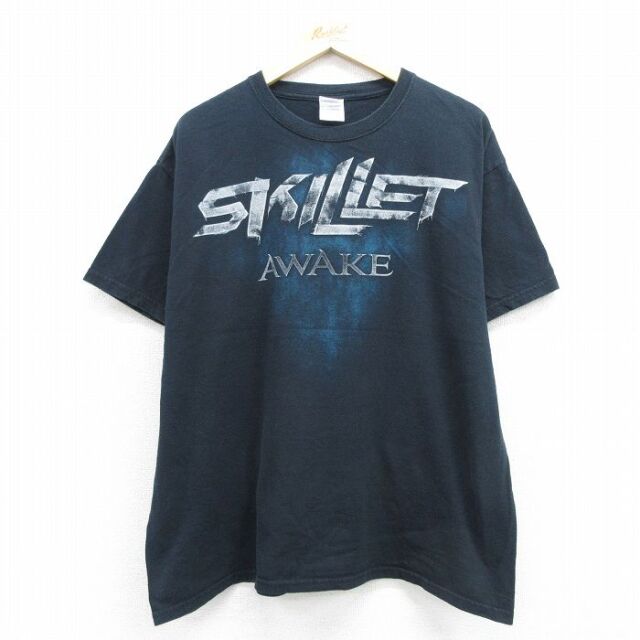 00s 半袖Tシャツ スキレット ブラック メンズXL相当 | 古着