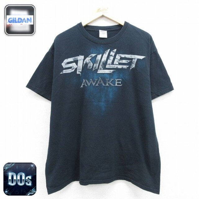 00s 半袖Tシャツ スキレット ブラック メンズXL相当 | 古着