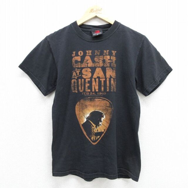 00s 半袖Tシャツ ジョニーキャッシュ ブラック メンズS相当 | 古着