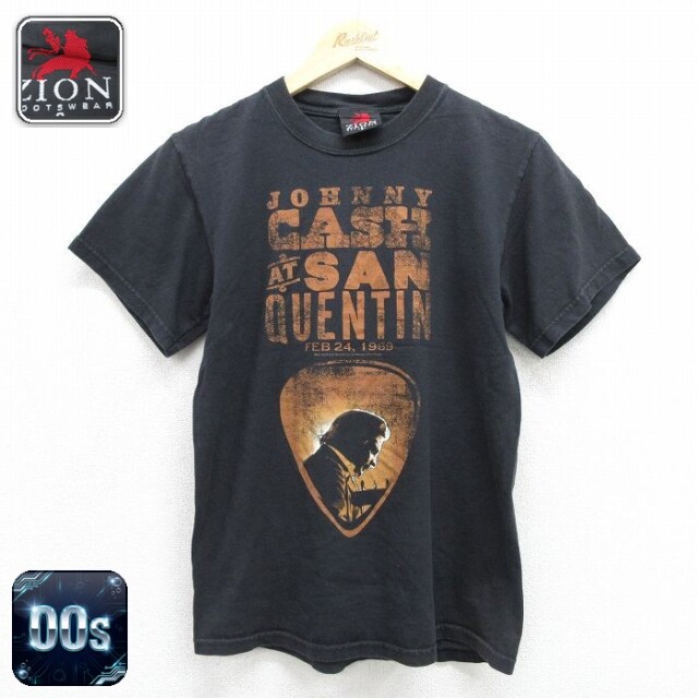 00s 半袖Tシャツ ジョニーキャッシュ ブラック メンズS相当 | 古着