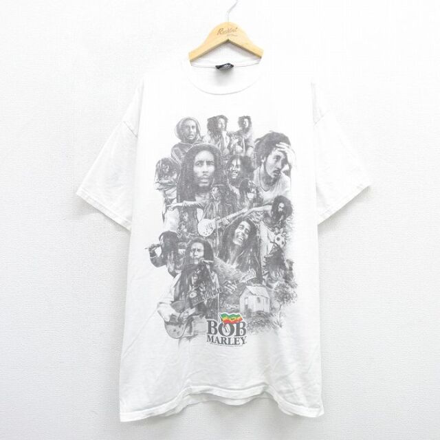 ボブマーリー 00s 半袖Tシャツ ホワイト メンズXL相当 | 古着