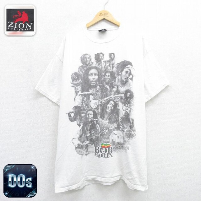 ボブマーリー 00s 半袖Tシャツ ホワイト メンズXL相当 | 古着