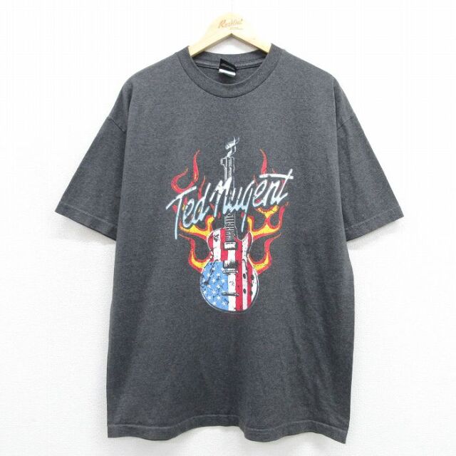 古着通販 XL☆古着 半袖 ビンテージ ロック バンド Tシャツ メンズ 00