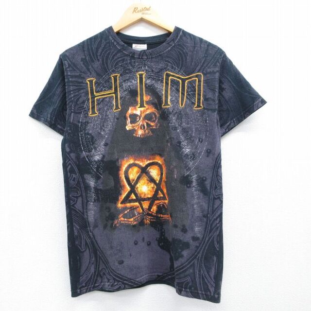 ヘインズ 00s 半袖Tシャツ HIM ブラック メンズS相当 | 古着